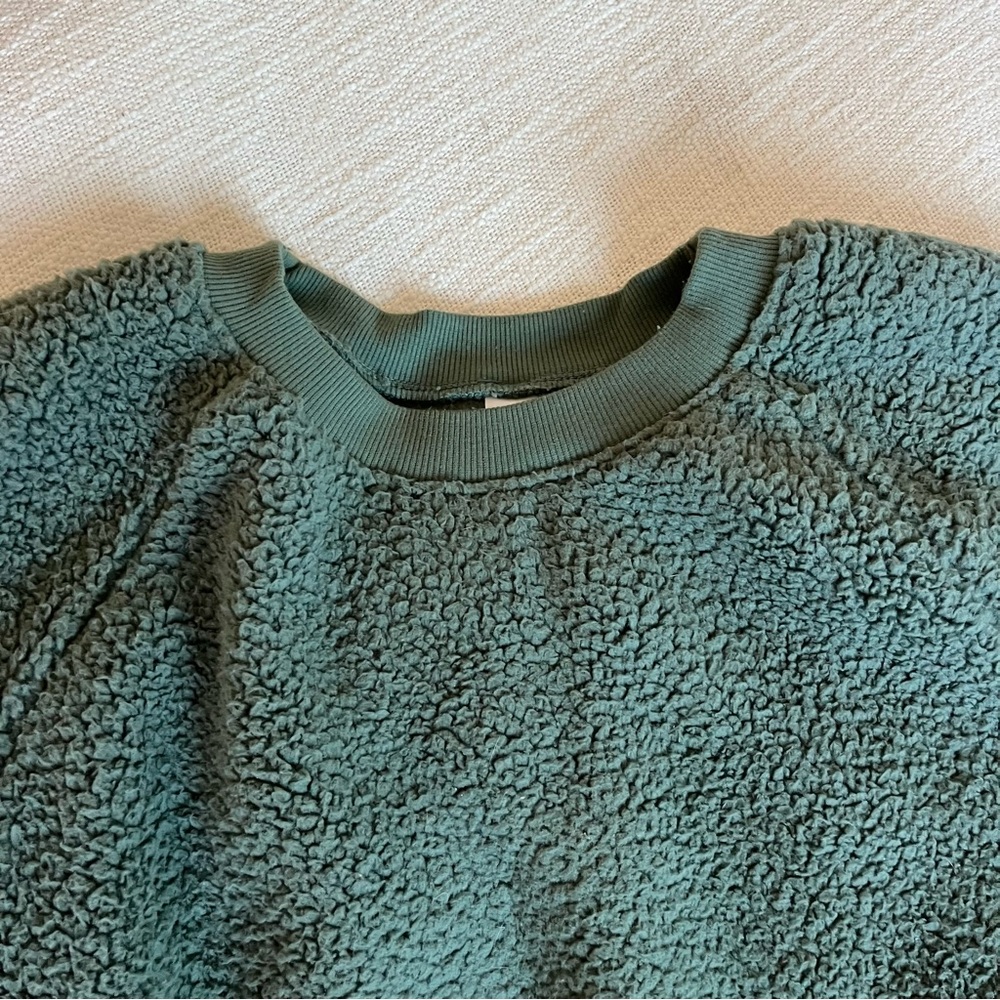 Green Sherpa Teddy Jacket - Picture 3 of 5